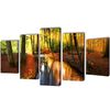 vidaXL Bilder Dekoration Set Wald 100 x 50 cm