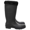 vidaXL Gummistiefel mit Herausnehmbarem Innenfutter Schwarz Gr. 44 PVC
