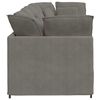 vidaXL Modulares Sofa mit Kissen Cordstoff Hellgrau