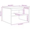 vidaXL Couchtisch Wei&szlig; 60 x 50 x 40 cm Holzwerkstoff