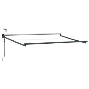 vidaXL Elektrisches Markisenrahmen Anthrazit 2,5 x 2 m Aluminium