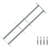 vidaXL Sicherheitsgitter f&uuml;r Fenster mit 2 Querstangen 3 pcs