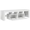 vidaXL TV-Schrank mit LED-Beleuchtung Hochglanz-Wei&szlig; 140x36,5x40 cm