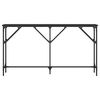 vidaXL Konsolentisch Schwarz 140x23x75 cm Holzwerkstoff