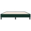 vidaXL Boxspringbett ohne Matratze Dunkelgr&uuml;n 160x220 cm Samt