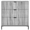 vidaXL Sideboard Graues Sonoma 79,5 x 33 x 82 cm Holzwerkstoff