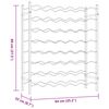vidaXL Weinregal f&uuml;r 48 Flaschen Wei&szlig; Metall