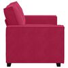 vidaXL 2-Sitzer-Sofa Weinrot 160x78x84 cm Samt