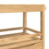 vidaXL K&uuml;chentrolley FLORO Wachsbraun 72,5 x 45 x 80 cm