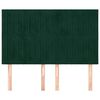 vidaXL Kopfteil Dunkelgr&uuml;n 144x5x118/128 cm Samt