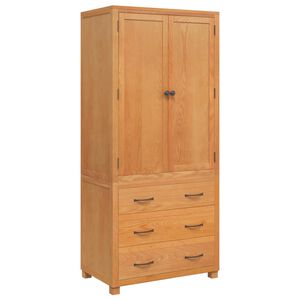 vidaXL Aufbewahrungsm&ouml;bel-Set mit T&uuml;r 2 Stk. Braun 80 x 50 x 180 cm