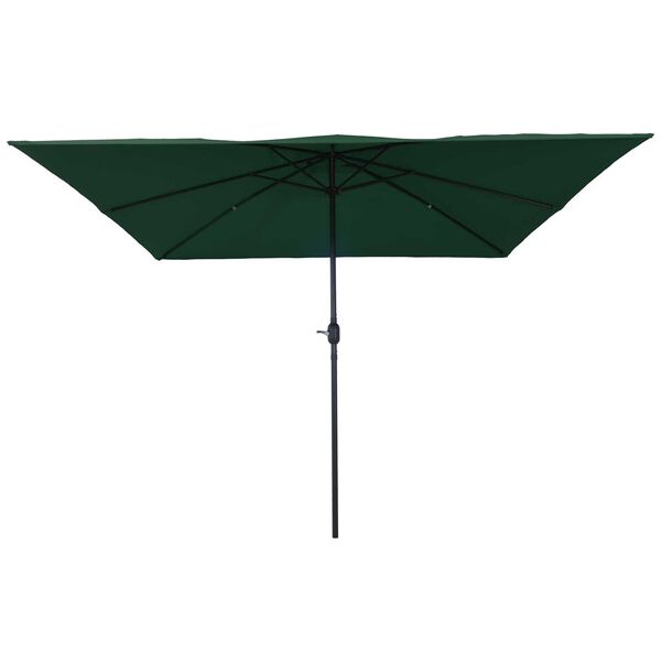 vidaXL Gartenparasol Grün und Schwarz 295 x 295 x 245 cm