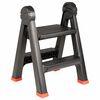 vidaXL Leiter Schwarz und Rot 46 x 30 x 63 cm PP und Elastomer