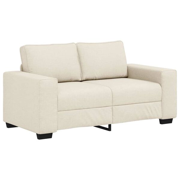 vidaXL | Sofa | mit Kissen mit Kissen Beige 160 x 77 x 82 cm Leinen