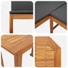 vidaXL Garten Bistro Set 5 pcs Braun Akazie Massivholz