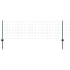vidaXL Euro-Zaun mit Pfosten 25 x 0,6 m PVC-beschichteter Stahl Gr&uuml;n