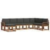 vidaXL Outdoor-Sofagarnitur 8 stk. Natur und Anthrazit
