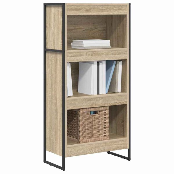 vidaXL B&uuml;cherregal Sonoma 80 x 30 x 155 cm Holzwerkstoff