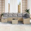 vidaXL Sofa Set mit Kissen 8 pcs Poly-Rattan