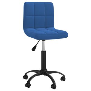 vidaXL B&uuml;rostuhl Drehbar Blau Samt