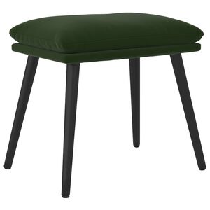 vidaXL Fu&szlig;hocker Dunkelgr&uuml;n 45x29,5x35 cm Samt