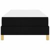 vidaXL Boxspringbett mit Matratze Schwarz 100 x 200 cm Stoff