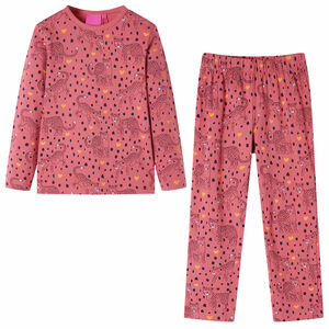 Kinderpyjama mit Langen &Auml;rmeln Altrosa 92