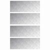 vidaXL Treppe Tritt Rechtwinklig 4 pcs Silber 80 x 30 cm Aluminium