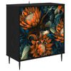 vidaXL Sideboard LOCHEM Schwarz Eichen-Optik 69 x 33 x 76 cm