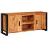 vidaXL TV-Schr&auml;nk mit Regal Braun 120 x 33 x 50 cm Massivholz Akazie