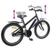 vidaXL Kinderfahrrad 18 Zoll f&uuml;r 5-7 Jahre alt Schwarz