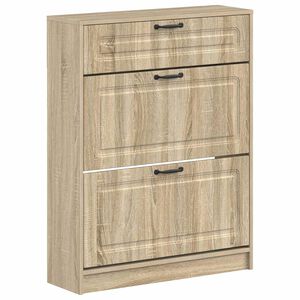 vidaXL Schuhschrank UTRECHT 78 x 24 x 100 cm Holzwerkstoff