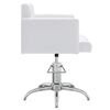 vidaXL Friseurstuhl Weiß Kunstleder
