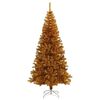 vidaXL Weihnachtsbaum mit 300 LEDs mit St&auml;nder Gold 240 cm PET