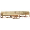 vidaXL Outdoor-Sofagarnitur 7 stk. Natur und Beige