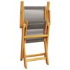 vidaXL 3-tlg. Bistro-Set Grau Polypropylen und Massivholz