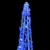 vidaXL Weihnachtsbaum mit 90 LEDs 3 pcs Blau 20 x 20 x 80 cm Acryl