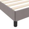 vidaXL Boxspringbett mit Matratze Taupe 80 x 200 cm Stoff