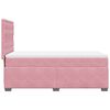 vidaXL Boxspringbett mit Matratze Rosa 100x200 cm Samt