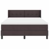 vidaXL Boxspringbett mit Matratze Dunkelbraun 200 x 140 cm Polyester