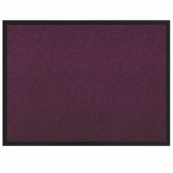 vidaXL Fu&szlig;matte Bordeaux 80 x 60 x 1,2 cm Teddystoff