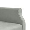 vidaXL Schlafsofa in L-Form Hellgrau 271x140x70 cm Samt