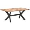 vidaXL Esstisch 180x90x75 cm Massivholz Honigfarben