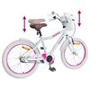 vidaXL Kinderfahrrad 18 Zoll f&uuml;r 5-7 Jahre alt Wei&szlig;