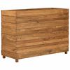 vidaXL Hochbeet 100x40x72 cm Teak Altholz und Stahl