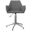 vidaXL Esszimmerstuhl Drehbar Hellgrau Stoff