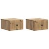 vidaXL Wandmontierter Nachttisch 2 pcs Artisan-Eiche 33 x 34,5 x 20 cm