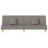 vidaXL Schlafsofa Taupe Stoff