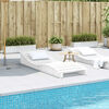 vidaXL Sonnenliege Weiß 205x70x31,5 cm Massivholz Kiefer