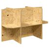 vidaXL Terrarienbasis Braun 80 x 50 x 50 cm OSB